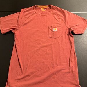 Carhartt Force Relaxed Fit Pocket T-Shirt Men’s L Tall Orange Workwear